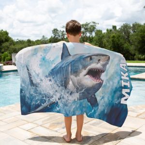 Megalodon beach towel