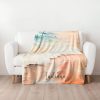 blanket with beach scene custom