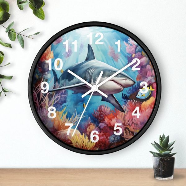 shark wall clock