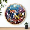 tropical fish wall clock