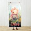 Axolotl beach towel custom