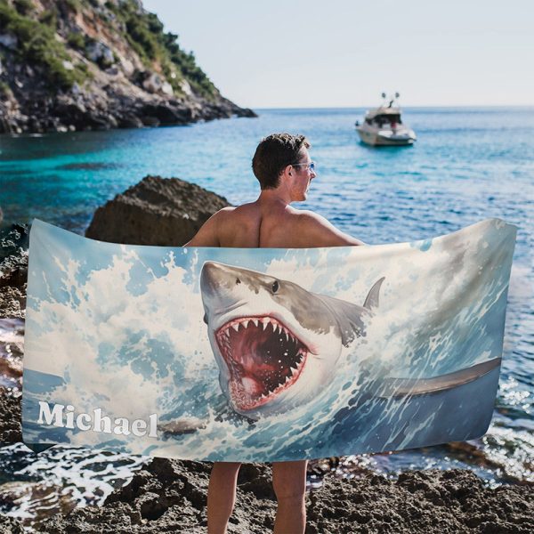 Magalodon beach towel