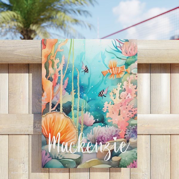 reef lover beach towel