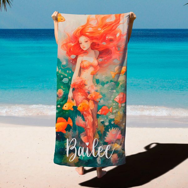 Mermaid beach towel