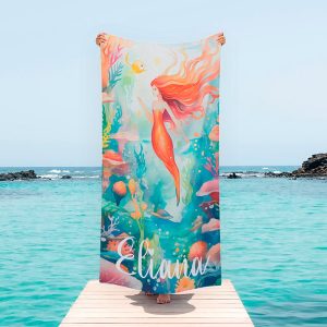 custom kids beach towel