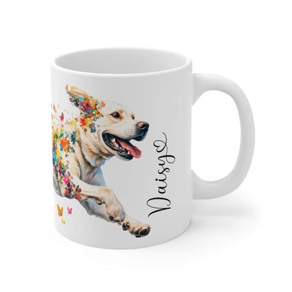 white labrador mug custom