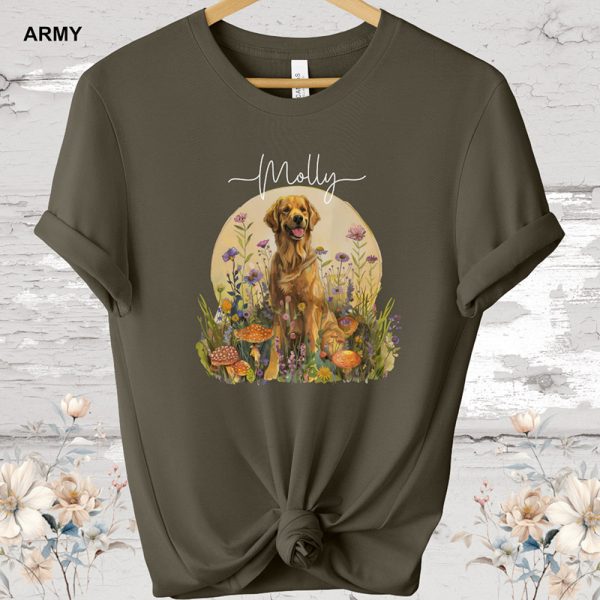 golden retriever custom tee